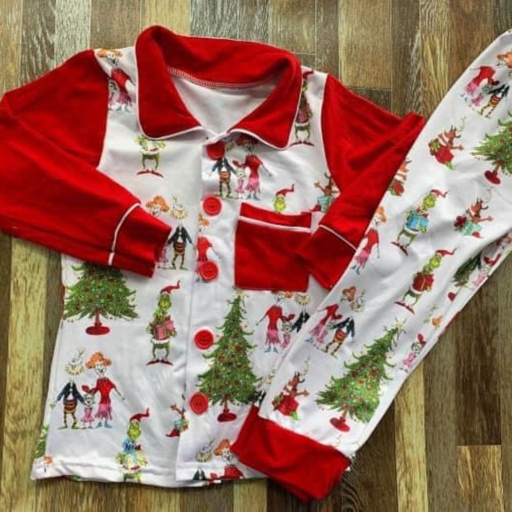 THE GRINCH BOYS PAJAMAS - NEW